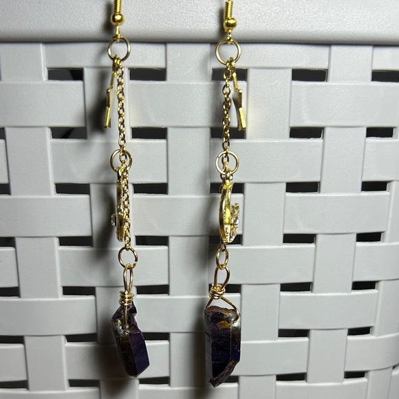 3/$25 Star and Moon Dangle Earrings - Picture 4 of 5